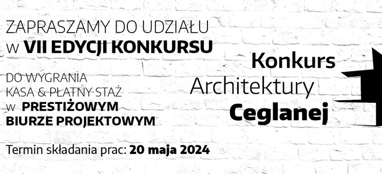Konkurs Architektury Ceglanej 2024 - plakat
